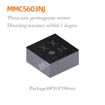10 ADET Üç Eksenli Jeomanyetik Sensör MMC5603NJ Düşük Güç Yüksek Performans İle Birlikte Gelir Hassasiyet Telafisi Yama