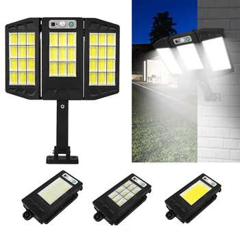 264/384 LED güneş duvar ışık hareket sensörü güneş enerjisi lambası 3 modları ile Bahçe Yard sokak güvenlik sel aydınlatma su geçirmez