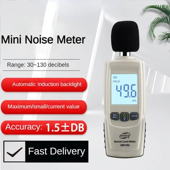 Mini Ses Seviyesi Ölçer Doğruluk Desibel Monitör Test Cihazı Kaydedici Gürültü ses dedektörü Dijital Teşhis Aracı Mikrofon