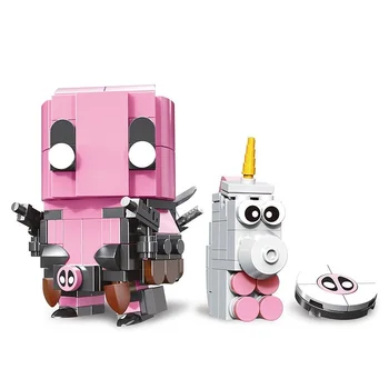 Lady Deadpool Gwenpool Unicorn BRİCKHEADZ Yapı Taşları Mini aksiyon figürü oyuncakları