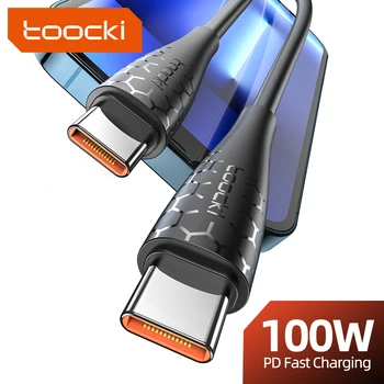 Toockı 240W USB C USB C Tipi Kablo PD 100W 60W Hızlı Şarj Şarj İçin HUAWEİ Xiaomi Samsung Poco C Tipi Kablo Veri Kablosu