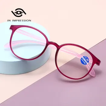 Moda Artı şeffaf gözlük yeni Anti-mavi ışık kadın plastik Presbiyopik gözlük okuma gözlüğü Kadın gözlük camı çerçeve Erkekler için