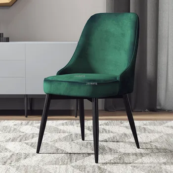 İskandinav kadife Ev yemek sandalyeleri Modern Minimalist ışık lüks Arkalığı Tabure Kız Yatak Odası INS makyaj koltuğu mutfak mobilyası