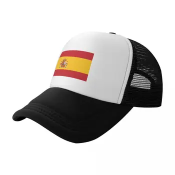İspanya bayrağı beyzbol şapkası Ayarlanabilir Snapback Şapka Kadın Erkek Kamyon Şoförü Streetwear