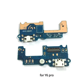USB Portu Şarj Kurulu İçin Huawei Y6 Pro 2017 2019 USB şarj yuvası Portu Flex kablo Tamir Parçaları