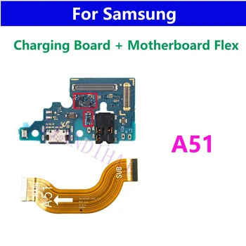 Samsung A51 A515 A515F USB şarj yuvası Bağlantı Noktası Konektörü Ana Anakart Flex Kablo