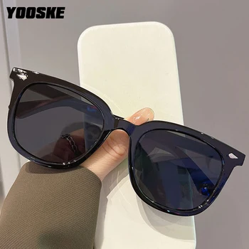 YOOSKE 2023 Klasik moda güneş gözlükleri Kadın Erkek Lüks Marka Tasarımcısı Kahverengi güneş gözlüğü Erkek Sürüş Seyahat Açık Gözlük
