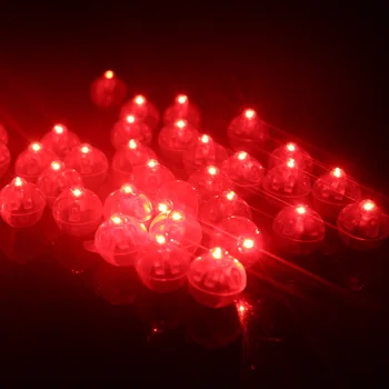 Düğünler, Yılbaşı dekoru, parti için 100 Paket LED bekleme balon ışıkları beyaz
