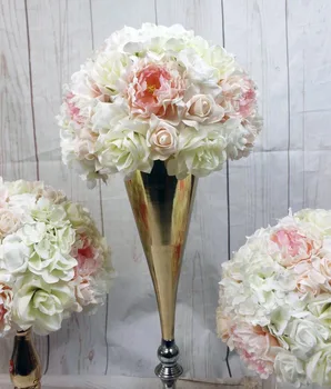 SPR PE çiçek başları düğün yapay masa centerpiece 30 cm çiçek topu zemin kemer çiçek duvar düzenleme dekorasyon