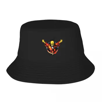 Yaz panama şapkası Thunderdome Sihirbazı Vintage Unisex Balıkçı Kap Hip Hop Geri Dönüşümlü Kova Şapka Açık Balıkçı Şapkaları