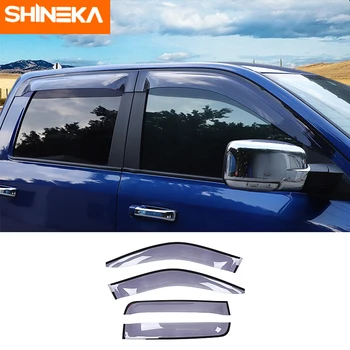 SHINEKA araba pencere siperliği Dodge Ram 1500 için araba pencereleri yağmur kalkanı deflector tente ayar kapağı Dodge Ram 1500 2010-2017 için