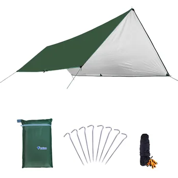 Tente Su Geçirmez Tarp Çadır Gölge Kutup Katlanır Kamp Gölgelik Ultralight Plaj Güneş Barınak Kamp Survival Barınak