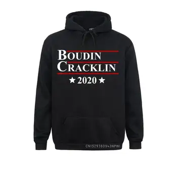 Boudin Cracklin 2020 Komik Louisiana Cajun Seçim Kazak NoveltyCustom Hoodies Grafik Elbise erkek Tişörtü