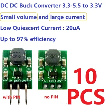 10 adet mini 2A 3.7 V 4.2 V 4.5 V 5V için 3.3 V DC DC Buck düşürücü konvertör Modülü ND0533MA