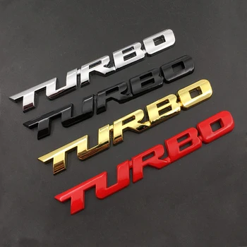 3D Metal TURBO Amblemi Araba Sticker Gövde Arka Kuyruk Kapısı Rozeti Ford Focus ST RS Fiesta Mondeo Tuga Ecosport Fusion Araba Styling