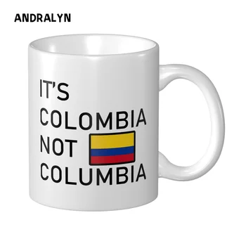 Onun Kolombiya Değil Columbia Kupa Komik Kahve Kupa Sevimli Oyun doğum günü hediyesi Okula Dönüş Kupa