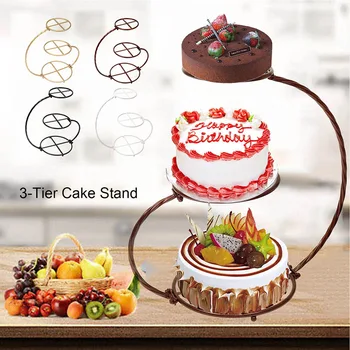 4 Renkler Yaratıcı Kek Standı Düğün Doğum Günü Partisi Kek Ekran Tutucu Metal Tatlı Kek Kurabiye Ev Mutfak Pişirme Aracı