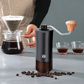 Taşınabilir Manuel Kahve Değirmeni Paslanmaz Çelik Profesyonel Taşlama Çekirdek Kahve Çekirdekleri Ezici espresso değirmeni Freze Araçları