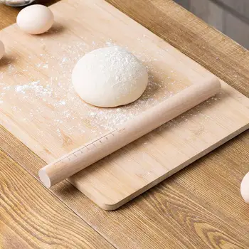 Sıcak 1 Adet Ahşap Oklava Ölçekli Hamur Erişte Pasta hamur açma makinesi Pişirme Kek Pasta Pizza mutfak gereçleri