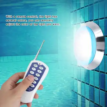 LED yüzme havuz ışığı 12LED 12W AC12V Yüzme havuz duvar lambası Uzaktan Kumanda IP68 sualtı ışıkları dekor