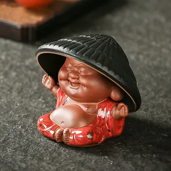 Maitreya Buda Mor Kum Çay Pet Yaratıcı Filtre Bambu Tat Kevgir çay seti Aksesuarları Ev Artefakt Dekorasyon