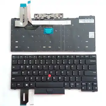 Yeni ABD İngilizce IBM Thinkpad E480 E485 E490 L480 L490 T490 NoBacklight Siyah Nokta Sopa İle Dizüstü Laptop Klavye