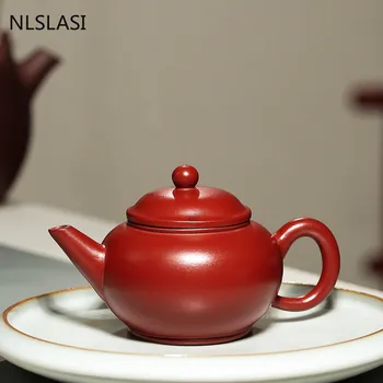 Çin mor kil Xishi çaydanlıklar el yapımı çay seti su ısıtıcısı ev filtre çay Pot Drinkware taşınabilir seyahat Drinkware 200 ml