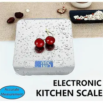 Elektronik Mutfak Terazisi Su Geçirmez Denge Paslanmaz Çelik ölçme aracı Dijital Terazi Gıda Küçük Gram Ölçeği Pişirme Mutfak