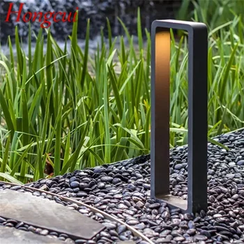Hongcui Modern çim ışık alüminyum su geçirmez IP56 LED lamba yaratıcı dekoratif bahçe Villa dubleks parkı için