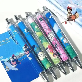 30 adet / grup Yaratıcı Totoro Basın Jel Kalem Sevimli 0.5 mm Siyah Mürekkep İmza Kalemler Kırtasiye Hediye Okul Malzemeleri