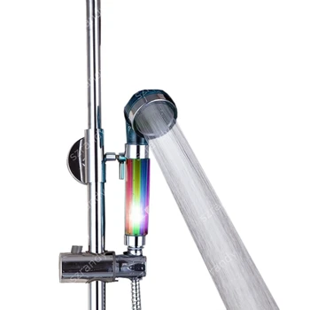 Çok renkli hızlı yanıp sönen A Sınıfı ABS Yağmur LED Duş Başlığı Renk Değiştirme, Chuveiro Ducha Quadrado