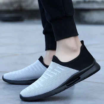 2023 Yeni Erkek rahat ayakkabılar Erkekler Slip-on Çorap Sneakers Nefes Hafif Leisue Yürüyüş Koşu Koşu Tenis Masculino Adulto