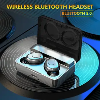 IPX7 Su Geçirmez TWS Bluetooth 5.0 Mini Kablosuz Stereo Müzik Kulaklık kulaklık