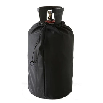 31x59cm Gaz şişe kapağı Oxford Kumaş Siyah Propan depo kapağı Açık Su Geçirmez UV Dayanıklı Toz Geçirmez Propan Depolama