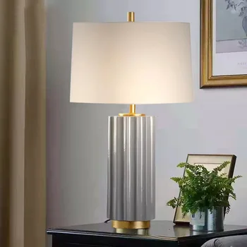 TEMAR Modern Seramik Masa Lambası LED Yaratıcı Basit Başucu masa lambaları Ev Oturma Odası yatak odası dekoru