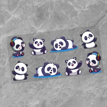 Sevimli Küçük Panda Araba Sticker Kişiselleştirilmiş ve Yaratıcı Elektrikli Araç Vücut Çizikler, Kaplama Çıkartmalar, Dekoratif Çıkartmalar,