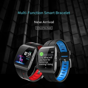 Akıllı Pedometre Bilezik Kalp Hızı Kan Basıncı Monitörü Bluetooth Spor akıllı saat Bileklik IOS Android için