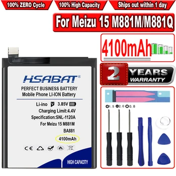 HSABAT 4100 mAh BA881 Pil için Meizu 15 M881M / M881Q