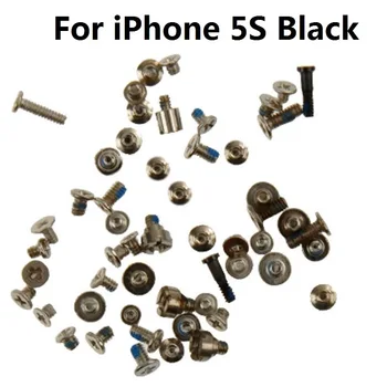 Iphone 4 4S 5 5S 5C SE Siyah Beyaz Altın için 2 Alt Vida Değiştirme ile Yeni Tam Vida Seti