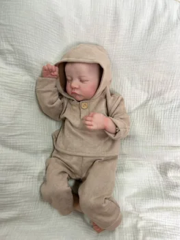 ADFO 20 İnç Levi Reborn Bebek Gerçekçi Vinil Vücut Canlı LoL Bebe Yenidoğan Bitmiş Saç boyalı Bebek Çocuk Kız Hediye Bebek