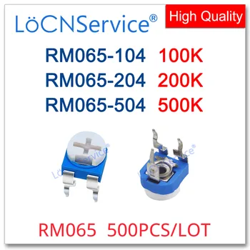 LoCNService 500 ADET RM065 RM065-104 RM065-204 RM065-504 100K 200K 500K Trimpot Düzeltici Potansiyometre çin'de Yapılan Yüksek Kaliteli