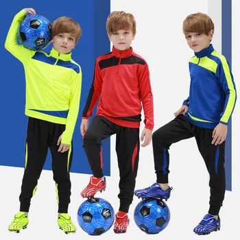 Özel Futbol Eşofman Eğitim Çocuk koşu kıyafetleri Toptan Eğitim Eşofman Futbol Kulübü Eşofman Setleri Kış Çocuk Ceketleri