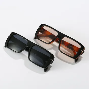 Moda Modern Kare Çerçeve Güneş Gözlüğü Vintage Lüks Marka Tasarımcısı Siyah Gözlük güneş gözlüğü Kadın UV400 Gözlük Shades