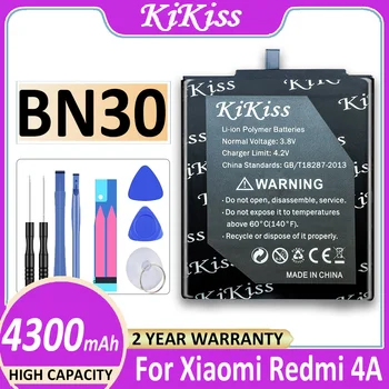 Orijinal Xiaomi Redmi Için KiKiss Telefonu Pil BN30 4A Redmi4A 4300 mAh Yüksek Kalite Yedek Bateria Şarj Edilebilir Piller