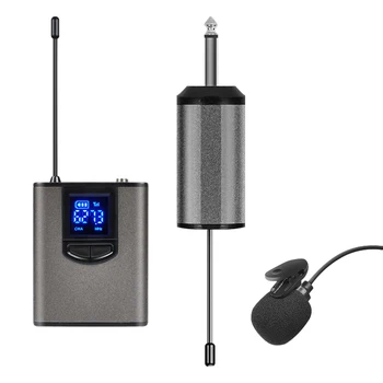 Yaka Kulaklık Tak Ve Çalıştır Öğretim Kamu Konuşma Kablosuz Mikrofon Alıcısı Verici Bilim UHF Profesyonel Konuşma