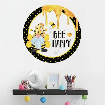 Zanaat Kelebekler Gerçekçi Bebek Sticker Odası Yatak Odası Arı Oturma Cüce Dekorasyon Sevimli Duvar Sticker Duvar Holografik Balonlar