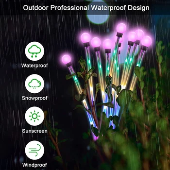 2 adet Çim atmosfer ışığı Su Geçirmez Güneş dekoratif yolu peyzaj ışıkları kolay kurulum salıncak ev bahçe için