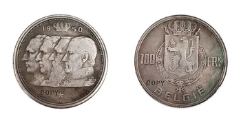 100,20 Frank Belçika 1950.1955 Kopya Paraları