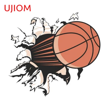 UJIOM 13cm x 11.9 cm Basketbol Duvar Sticker Vinil Anime Çıkartması Kişilik Komik Bavul Aksesuarları Ev Karikatür Çıkartmalar