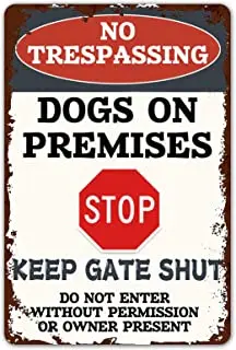 Köpek İşareti Uyarısı Girmeyin Metal Tabelalar İzinsiz Girilmez Tesislerdeki Köpekler Teneke Tabelalar Bahçedeki Köpek Dur Kapıyı Kapalı Tut